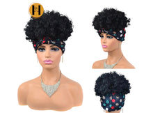 Load image into Gallery viewer, Afro Curly Headband Afro Fluffy Wig. Style 2
