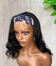 Load image into Gallery viewer, Body Wave Headband Wig 100% Human Hair Wig 180% Density Glueless Natural Black
