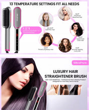 Load image into Gallery viewer, #1 Hair Straightener Brush, MiroPure Infrared Ionic Hair straightening Brush, Heating Comb. Model: 7056
