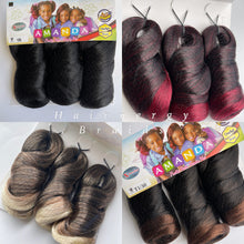 Load image into Gallery viewer, X-pression AMANDA braiding hair extension - crochet.  spiral curl wavy pre-stretched hair 30&quot;
