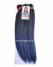 Load image into Gallery viewer, X-Pression Pre-stretched Hair Braiding Extensions 50" Color 1/Blue
