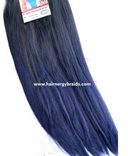 Load image into Gallery viewer, X-Pression Pre-stretched Hair Braiding Extensions 50" Color 1/Blue
