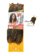 Load image into Gallery viewer, 3x Nu-Pre Fluffed Braid 22" - Afro Kinky Hair - Marley Hair - Jamaican Senegalese Twist Hair
