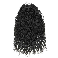 Load image into Gallery viewer, 5 packs River Locs Curly Goddess Locs Crochet Hair Extension- 14 inches
