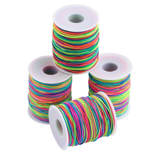 Load image into Gallery viewer, 100m Rainbow Elastic Cord Beading Thread Stretched String Craft Cord Bead String kids - 1mm

