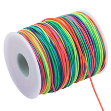 Load image into Gallery viewer, 100m Rainbow Elastic Cord Beading Thread Stretched String Craft Cord Bead String kids - 1mm
