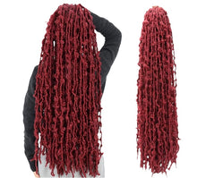 Load image into Gallery viewer, Distressed butterfly locs Dread Locks Crochet Braiding Hair Extension  36''
