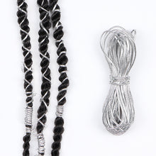 Load image into Gallery viewer, STRETCHY METALLIC CORD String Rope Yarn Braiding Hair Accessories Gold or Sliver
