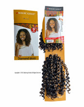 Load image into Gallery viewer, 2pcs Diamon Braid Crochet hair Short Curly Wavy Hair 9 inches
