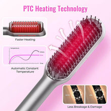 Load image into Gallery viewer, #1 Hair Straightener Brush, MiroPure Infrared Ionic Hair straightening Brush, Heating Comb. Model: 7056
