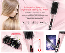 Load image into Gallery viewer, # 1 straightening hair brush - MiroPure hair straightener brush. Model: S102  - CS0523
