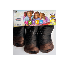 Load image into Gallery viewer, X-pression AMANDA braiding hair extension - crochet.  spiral curl wavy pre-stretched hair 30&quot;
