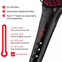 Load image into Gallery viewer, # 1 straightening hair brush - MiroPure hair Smooth straightener brush- Model: S102 -CS0503
