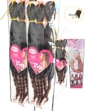 Load image into Gallery viewer, Bella Collection RTG Braid Pre-stretched Ombre Braiding hair extension with curly ends
