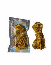 Load image into Gallery viewer, STRETCHY METALLIC CORD String Rope Yarn Braiding Hair Accessories Gold or Sliver
