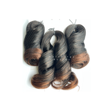 Load image into Gallery viewer, X-pression AMANDA braiding hair extension - crochet.  spiral curl wavy pre-stretched hair 30&quot;
