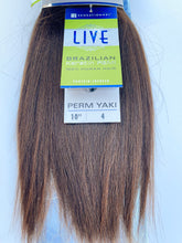Load image into Gallery viewer, Brazilian keratin REMI LIVE 100% human hair : PERM YAKI 10” colour 4
