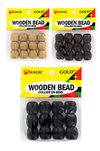 Load image into Gallery viewer, Magic Gold Wooden Bead (L) dz
