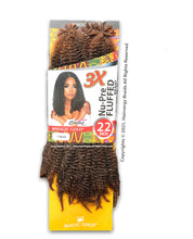 Load image into Gallery viewer, 3x Nu-Pre Fluffed Braid 22" - Afro Kinky Hair - Marley Hair - Jamaican Senegalese Twist Hair
