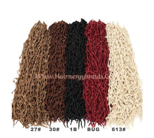 Load image into Gallery viewer, Distressed butterfly locs Dread Locks Crochet Braiding Hair Extension  36''
