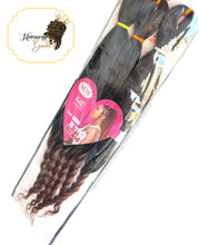 Load image into Gallery viewer, Bella Collection RTG Braid Pre-stretched Ombre Braiding hair extension with curly ends
