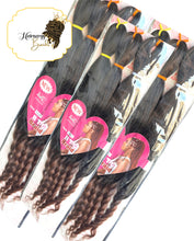 Load image into Gallery viewer, Bella Collection RTG Braid Pre-stretched Ombre Braiding hair extension with curly ends

