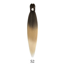 Load image into Gallery viewer, Hairnergy Braids Pre-Stretched 56'' Braiding Hair Extensions Ombre (color 1B/27/613)
