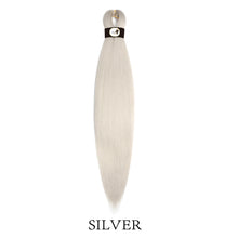 Load image into Gallery viewer, Hairnergy Braids Pre-Stretched 56'' Braiding Hair Extensions (color Silver)
