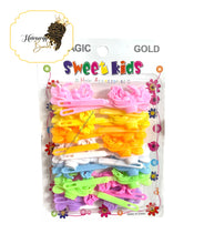 Load image into Gallery viewer, Mixed Colors Assorted Plastic Hair Barrette Bear Shaped Hair Clips
