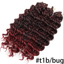 Load image into Gallery viewer, Savanna Deep Wave Best Synthetic Hair 10inch crochet braids

