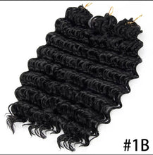 Load image into Gallery viewer, Savanna Deep Wave Best Synthetic Hair 10inch crochet braids
