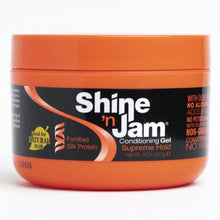 Load image into Gallery viewer, AMPRO  SHINE'N JAM CONDITIONING GEL | SUPREME HOLD 8oz
