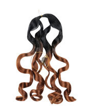 Load image into Gallery viewer, French curl silky extensions bundles loose wavy curls ombre synthetic braiding hair
