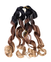Load image into Gallery viewer, French curl silky extensions bundles loose wavy curls ombre synthetic braiding hair
