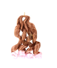Load image into Gallery viewer, French curl silky extensions bundles loose wavy curls ombre synthetic braiding hair
